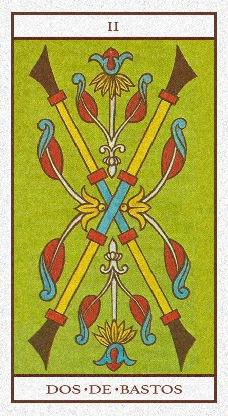 dos de bastos tarot|Dos de Bastos en Tarot: Significados y Simbolismo